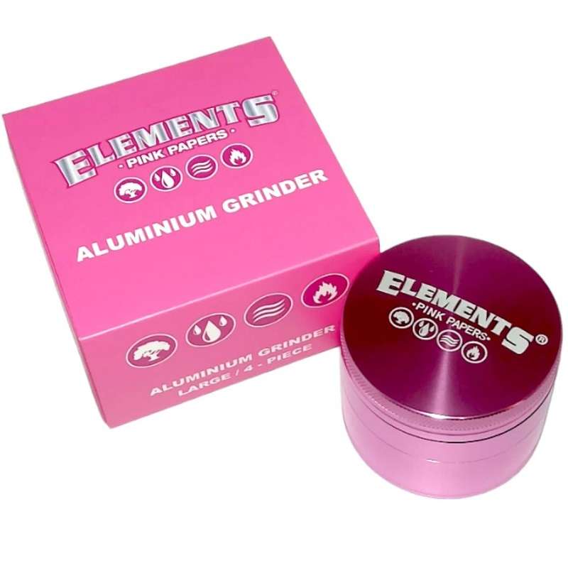 Elements 4-Part Metal Grinder - Pink (Large)